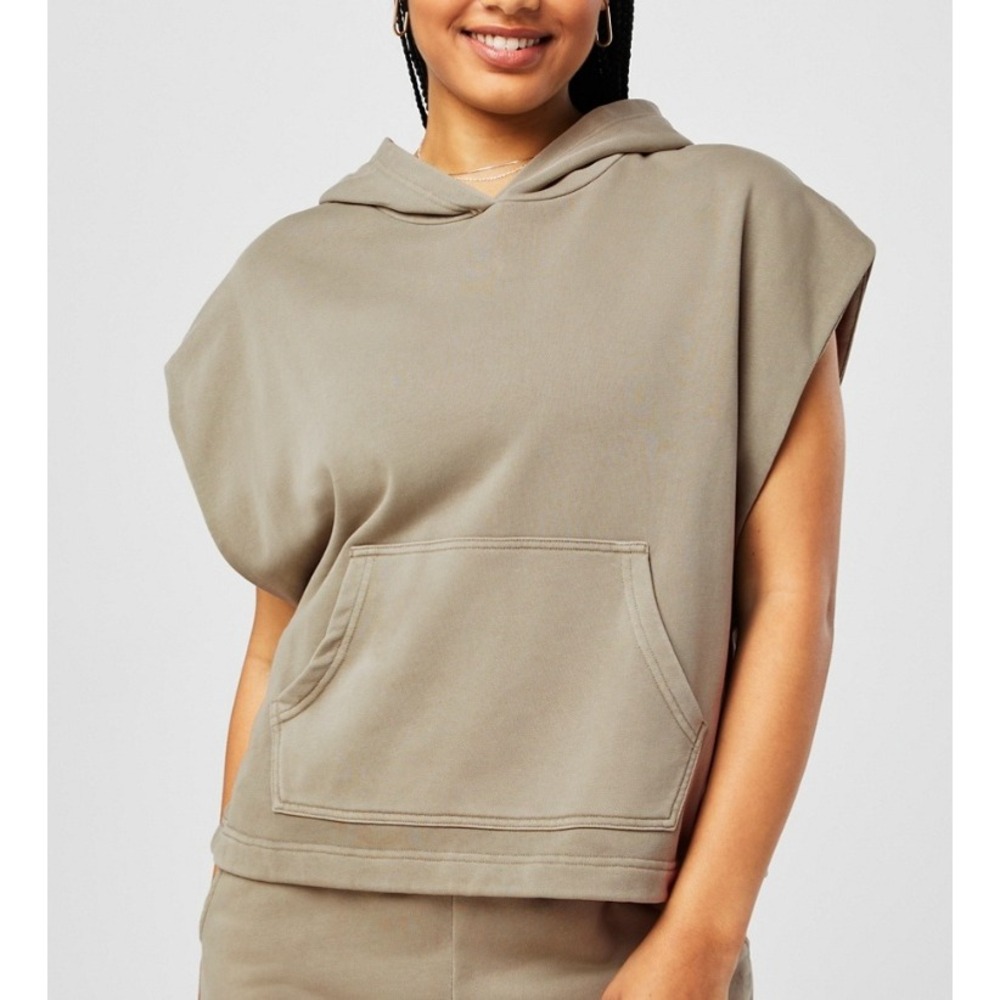 Fabletics Womens Year Round Terry‎ Sleeveless Hooded Sweatshirt Size XXL/1X